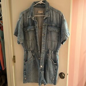Free people denim romper